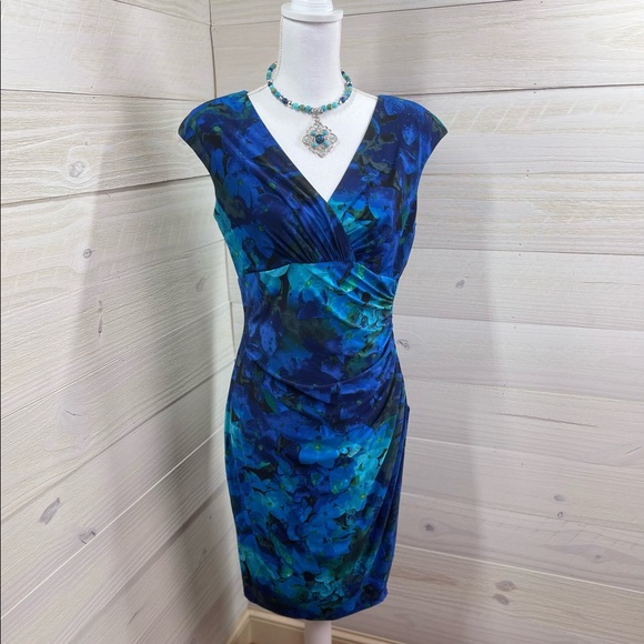 Lauren Ralph Lauren Dresses & Skirts - LAUREN Ralph Lauren Vivid Floral Faux Wrap Dress 10 FREE SHIP